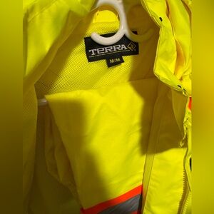 TERRA High-Visibility Yellow Safety Rainsuit
